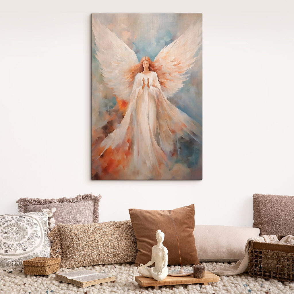Painting of a woman with wings Painting of a woman with wings