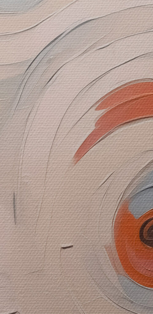 Painting of a spiraling pattern