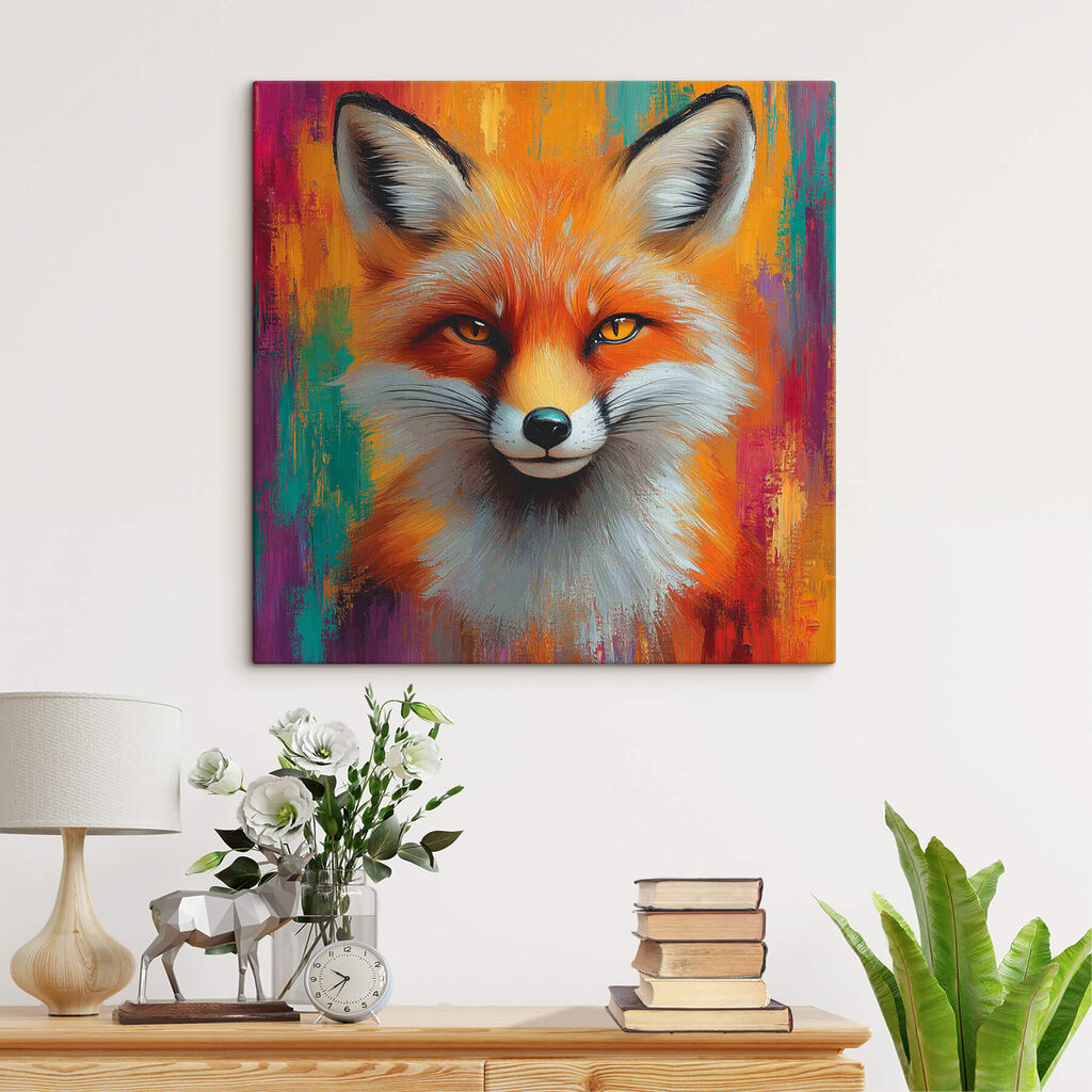 Painting of a fox