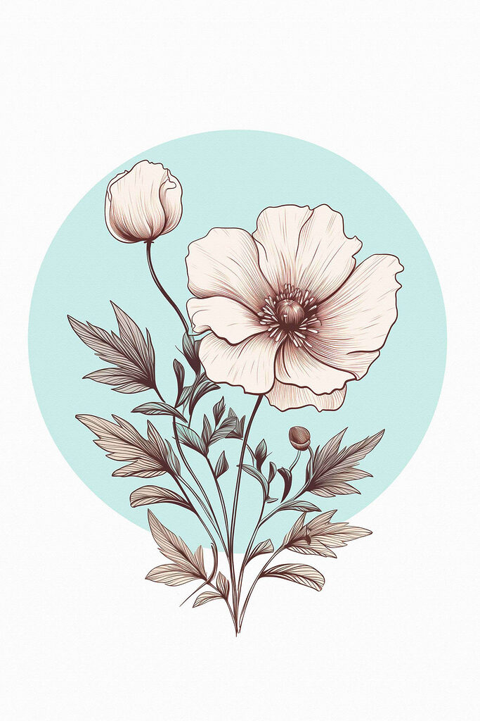 Drawing of a flower