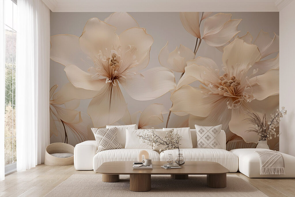 Delicate petals in soft hues