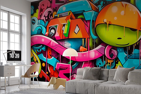 Graffiti na ścianie Graffiti na ścianie