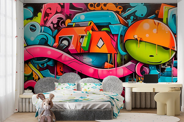 Graffiti na ścianie Graffiti na ścianie