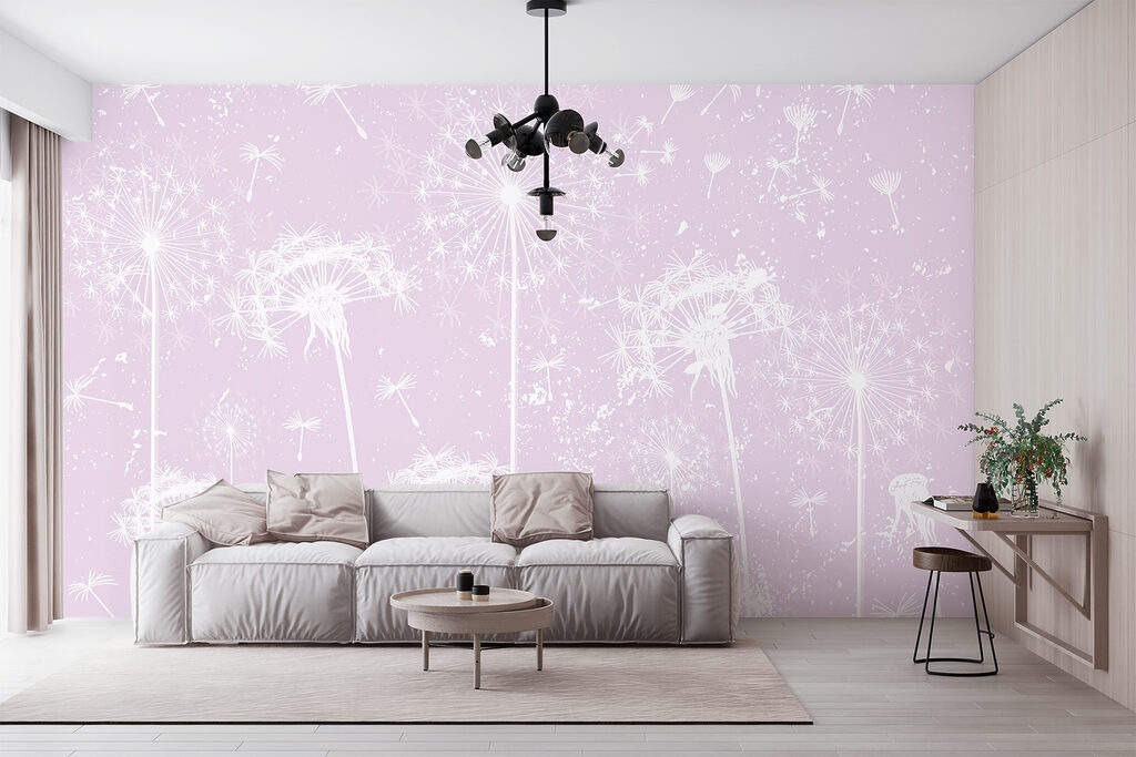 White dandelion flowers White dandelion flowers