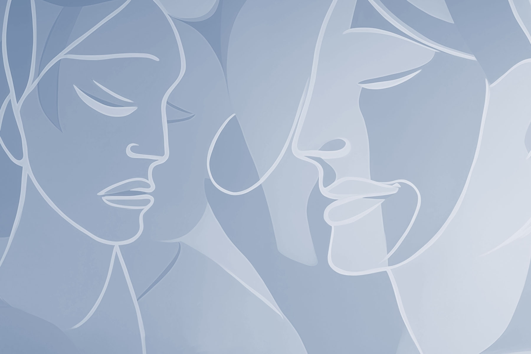 Drawing of a woman's face