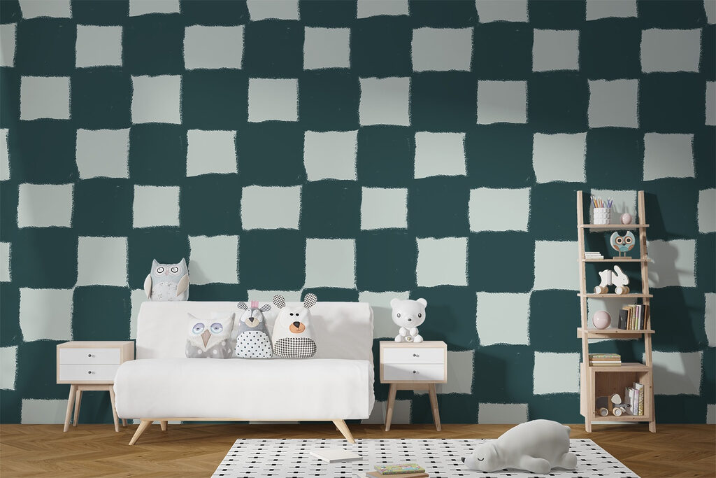 Pattern of squares and lines