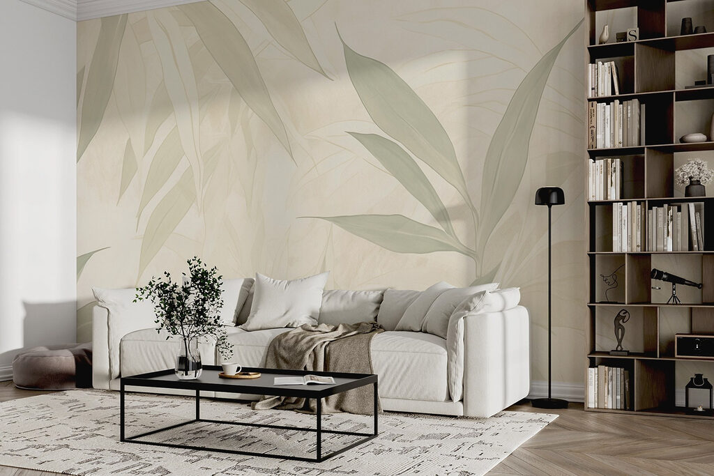 Nature's soft, soothing leaf patterns