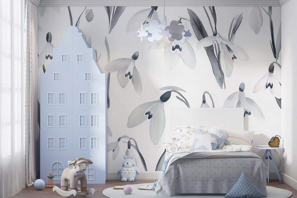 White flowers with gray leaves