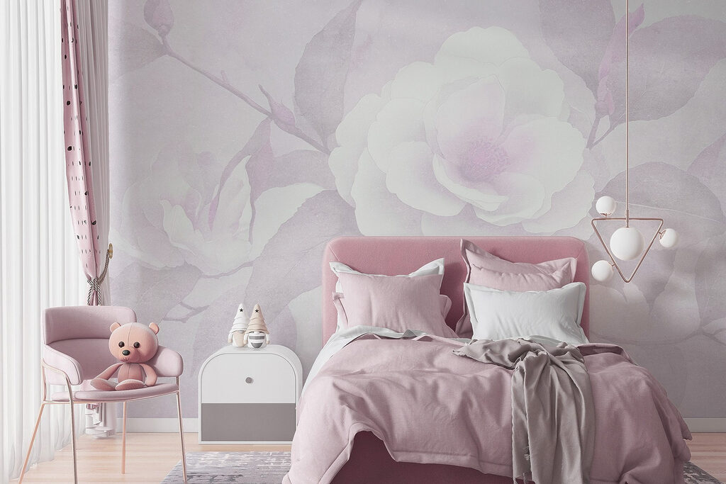 White flower with leaves White flower with leaves