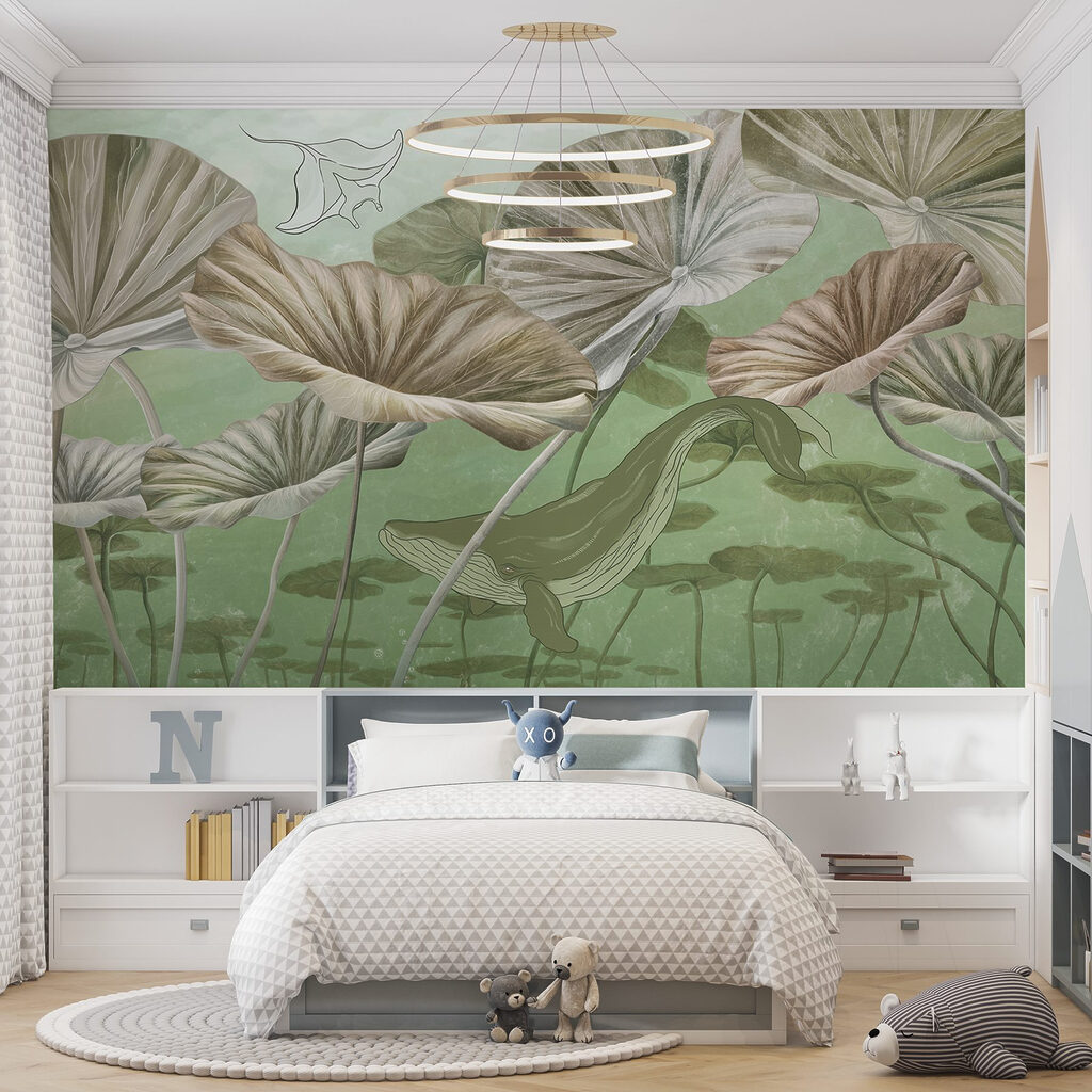 Whale swimming in water