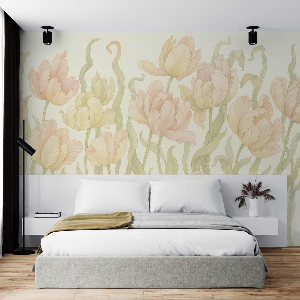 Delicate tulips in soft hues Delicate tulips in soft hues