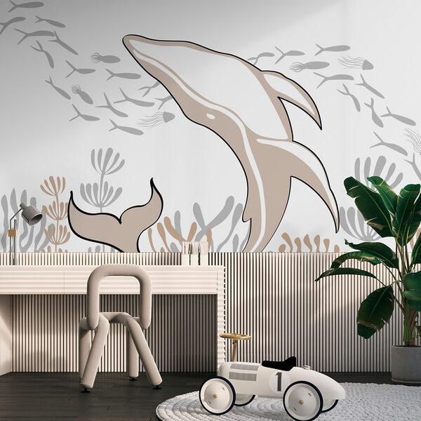 Delfin pływający w oceanie Delfin pływający w oceanie
