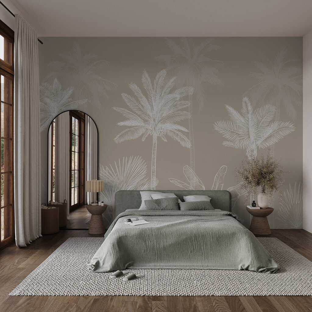 Group of palm trees