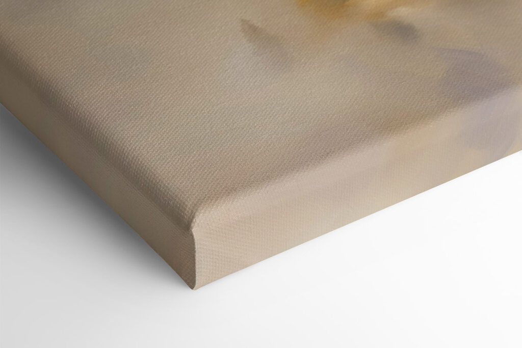 Painting of a village on a hill