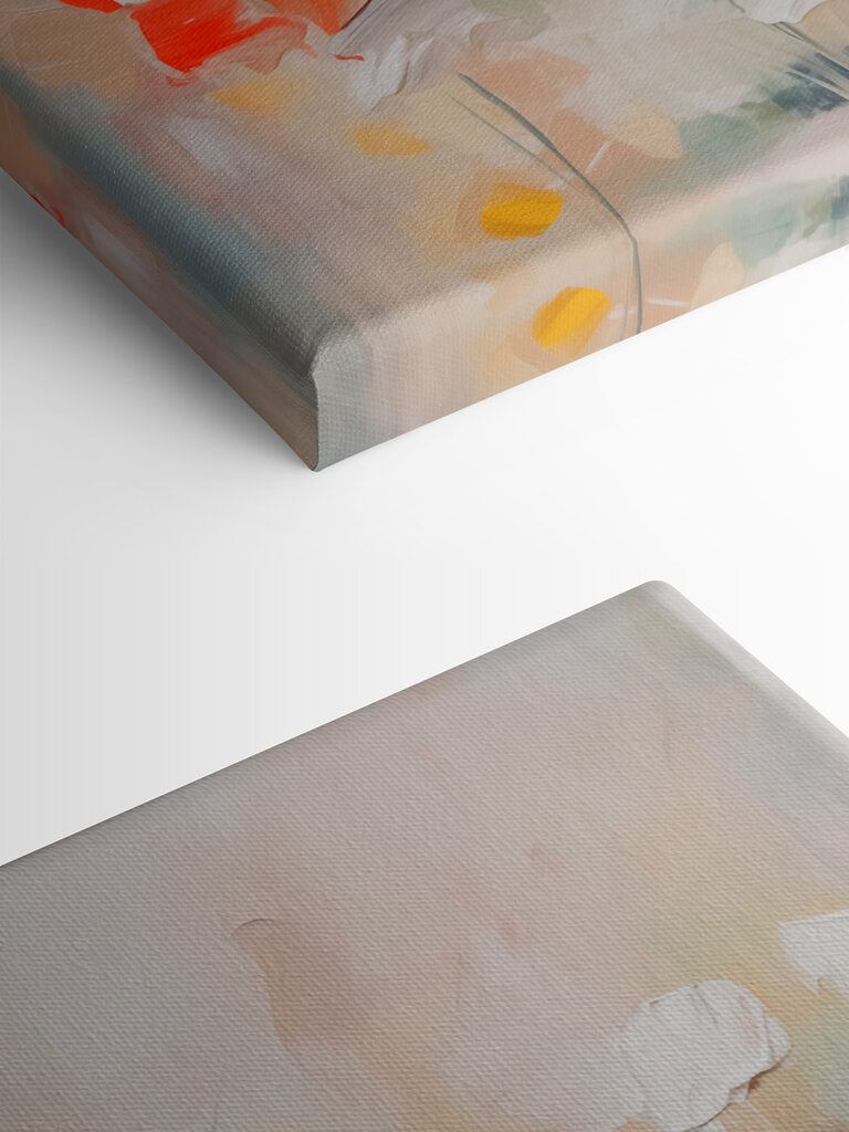 Painting of flowers on a wall