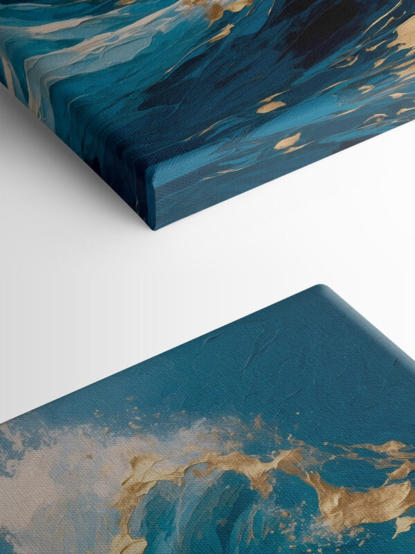 Majestic wave in vibrant blues Majestic wave in vibrant blues