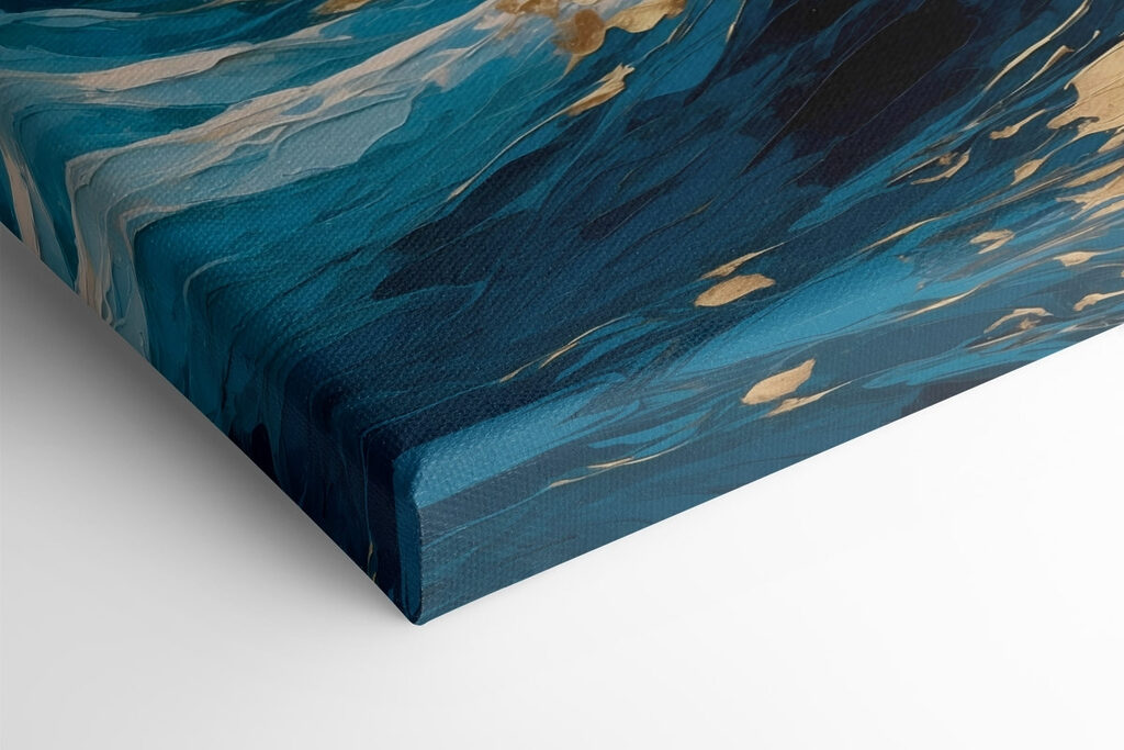 Majestic wave in vibrant blues Majestic wave in vibrant blues