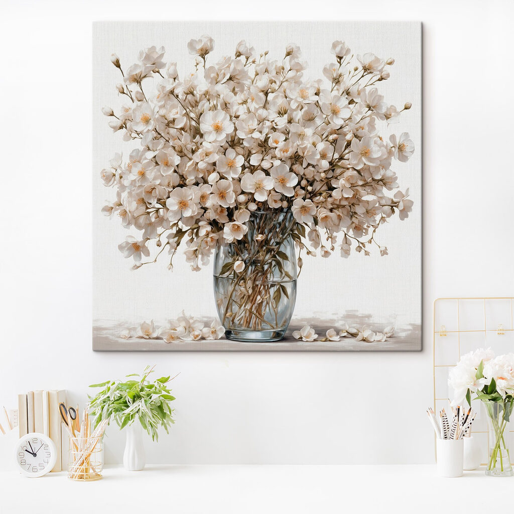 Vase of white flowers Vase of white flowers