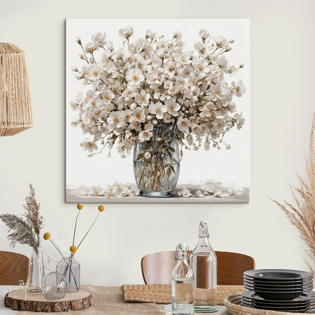 Vase of white flowers Vase of white flowers
