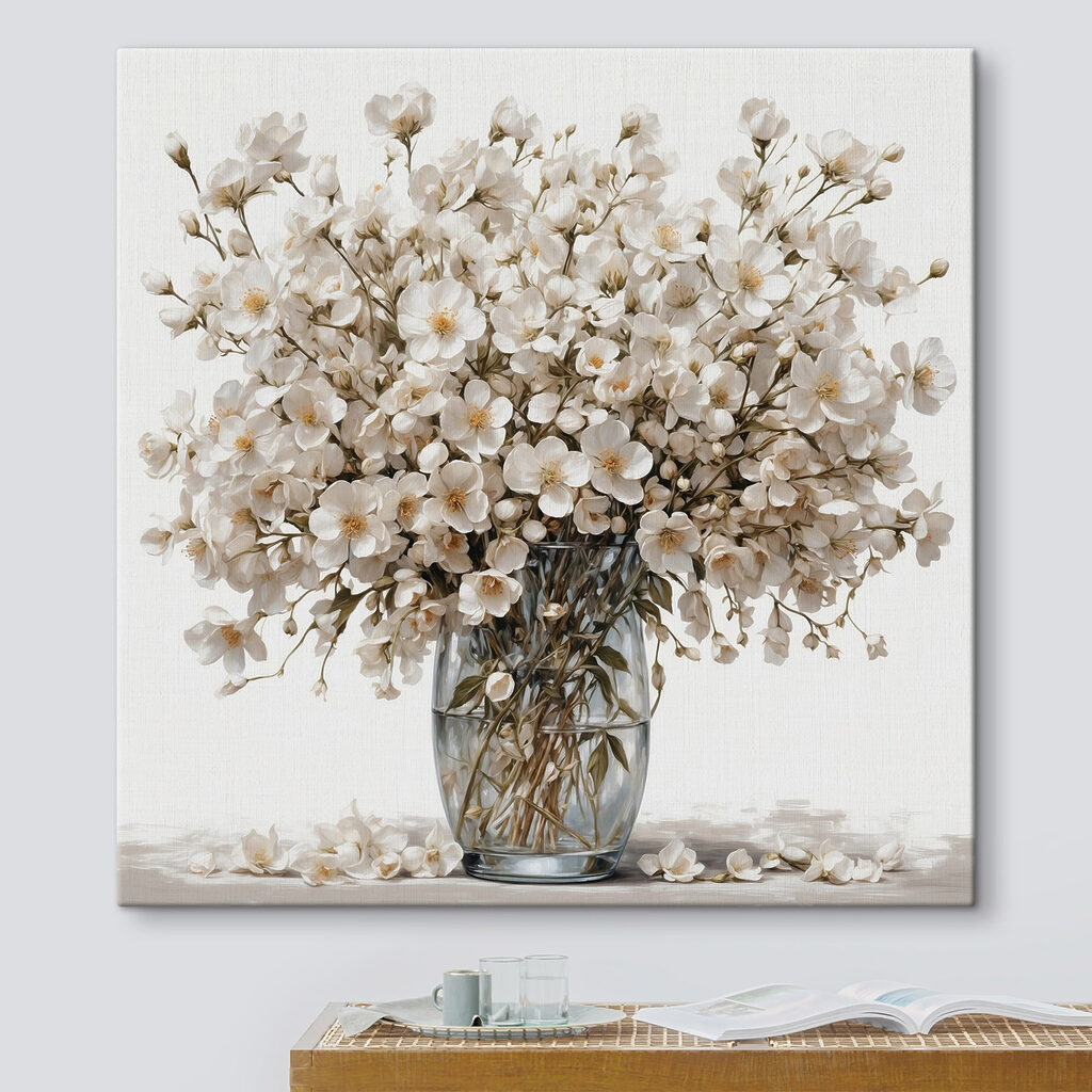 Vase of white flowers Vase of white flowers