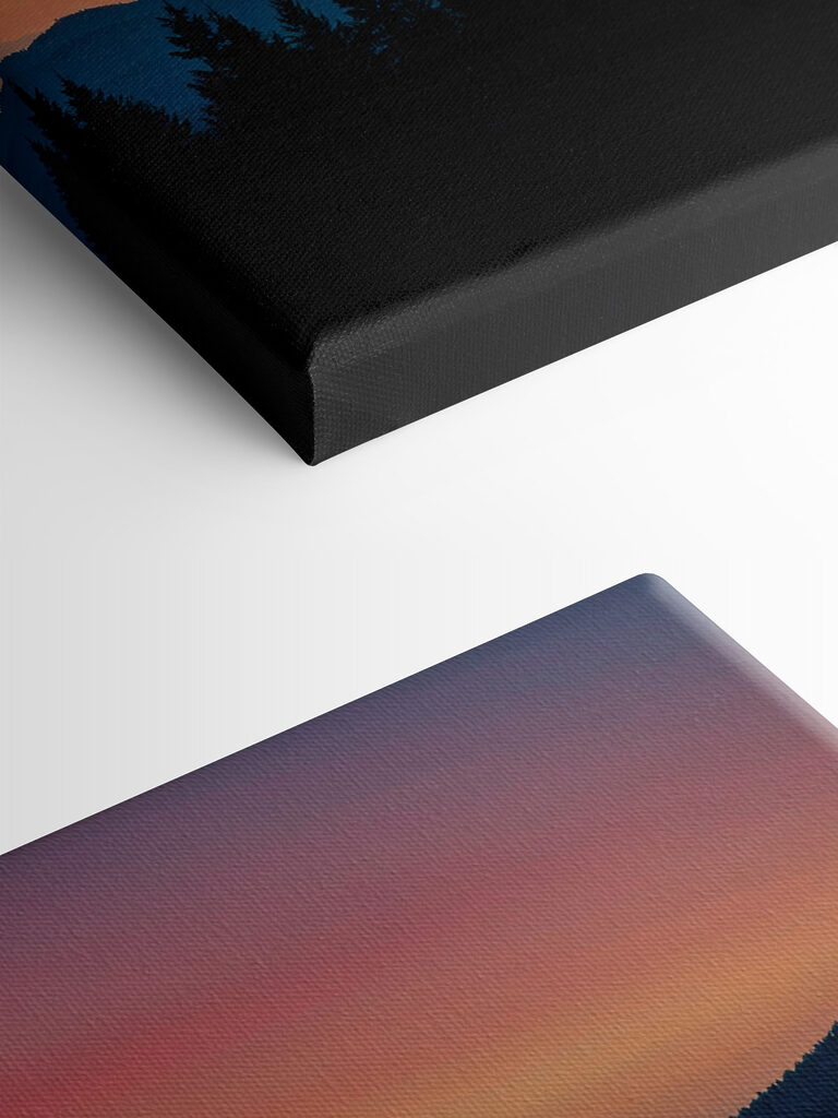 Group of trees in a forest