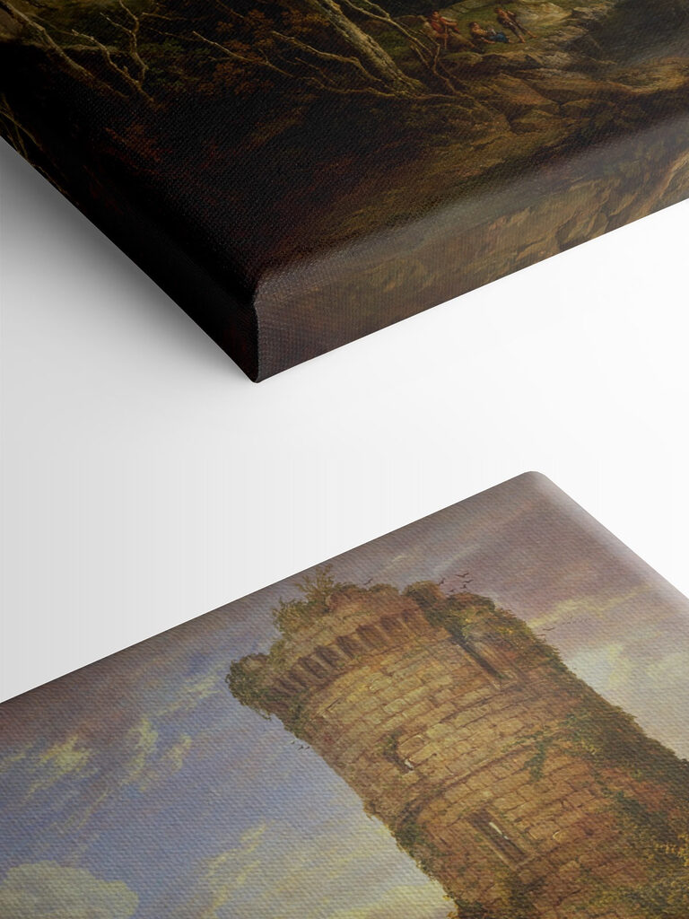 Painting of a castle tower