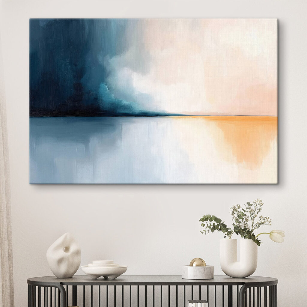 Painting of a body of water Painting of a body of water