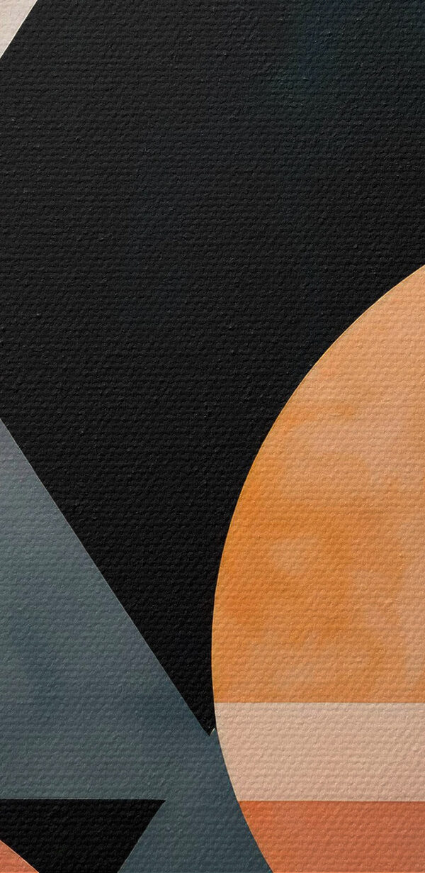 Czarne i pomarańczowe kształty geometryczne Czarne i pomarańczowe kształty geometryczne
