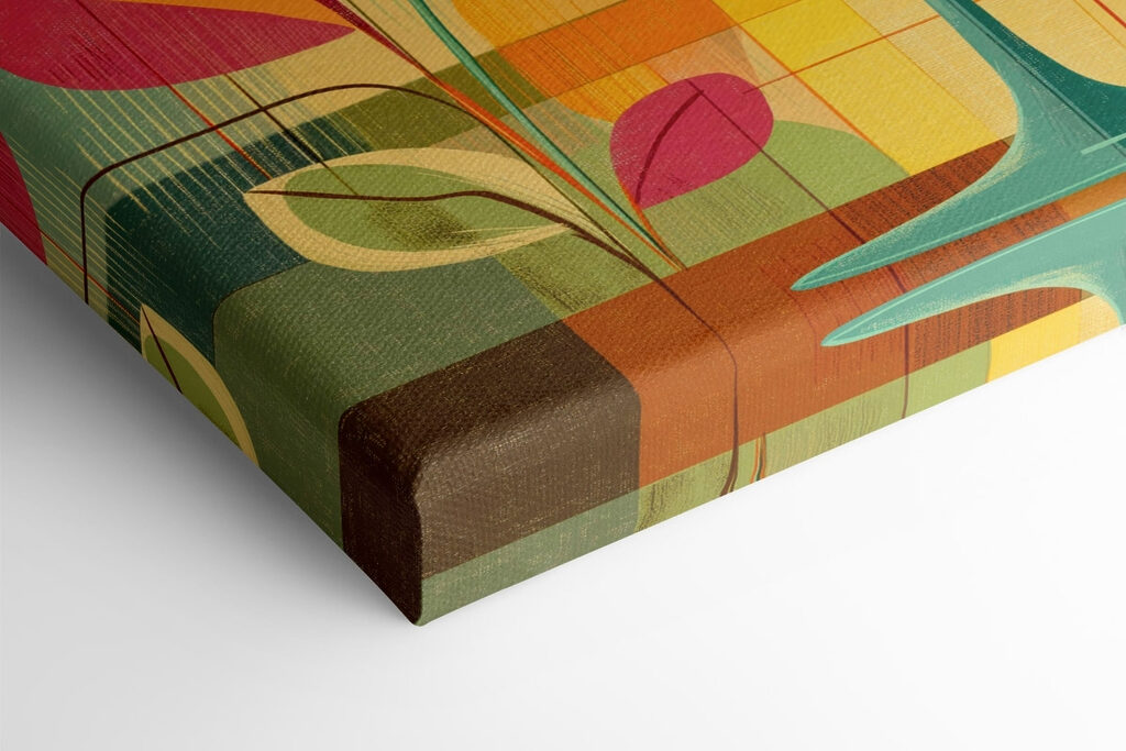 Colorful art of a martini glass