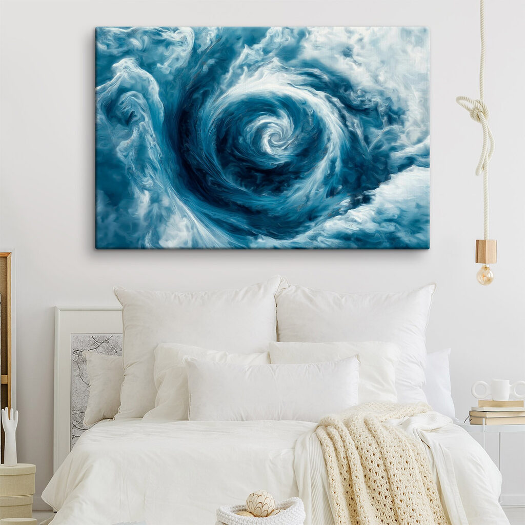 Swirl of clouds in the sky