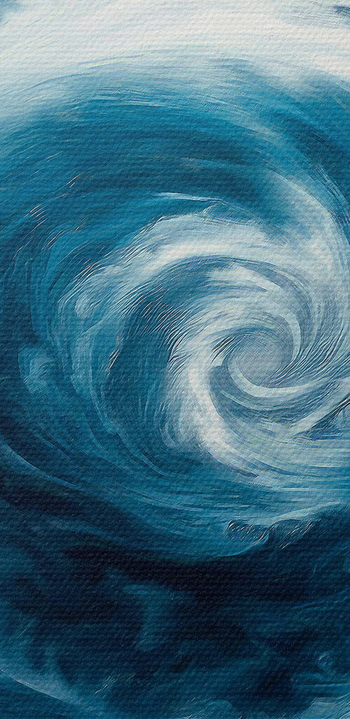 Swirl of clouds in the sky