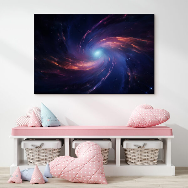 Colorful swirl of light in space Colorful swirl of light in space