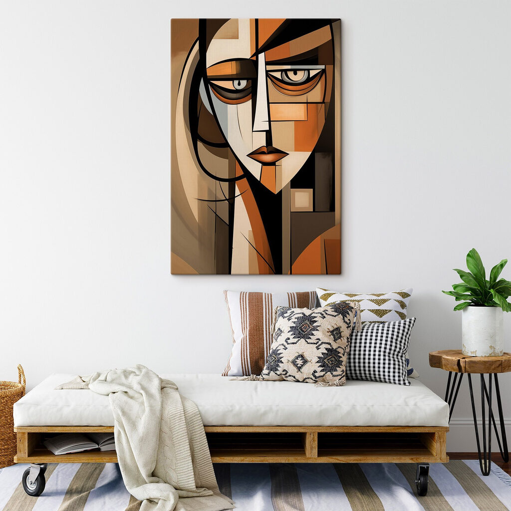 Painting of a woman's face