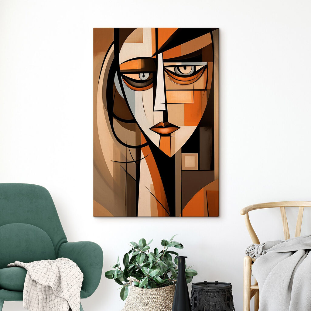 Painting of a woman's face