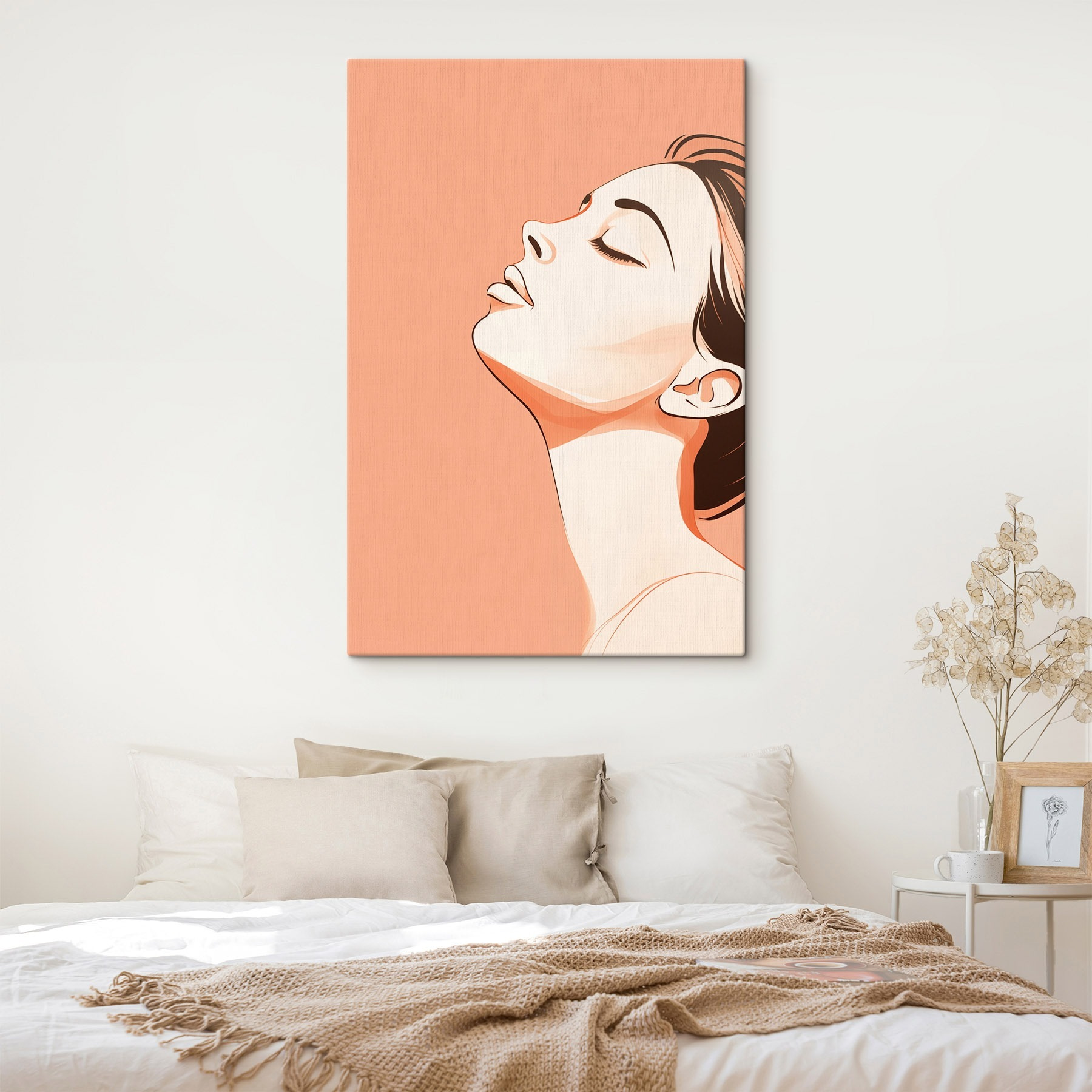 Serene expression in soft tones Serene expression in soft tones