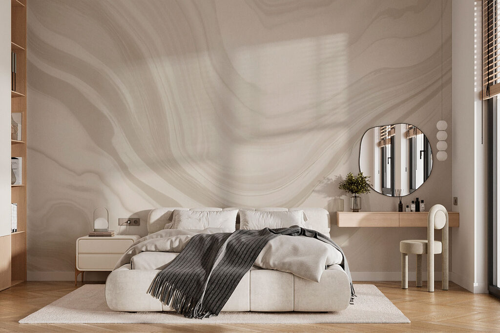 White and gray marbled surface