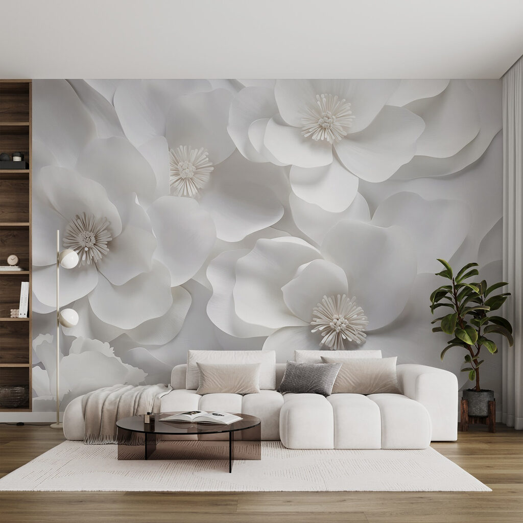 Group of white flowers