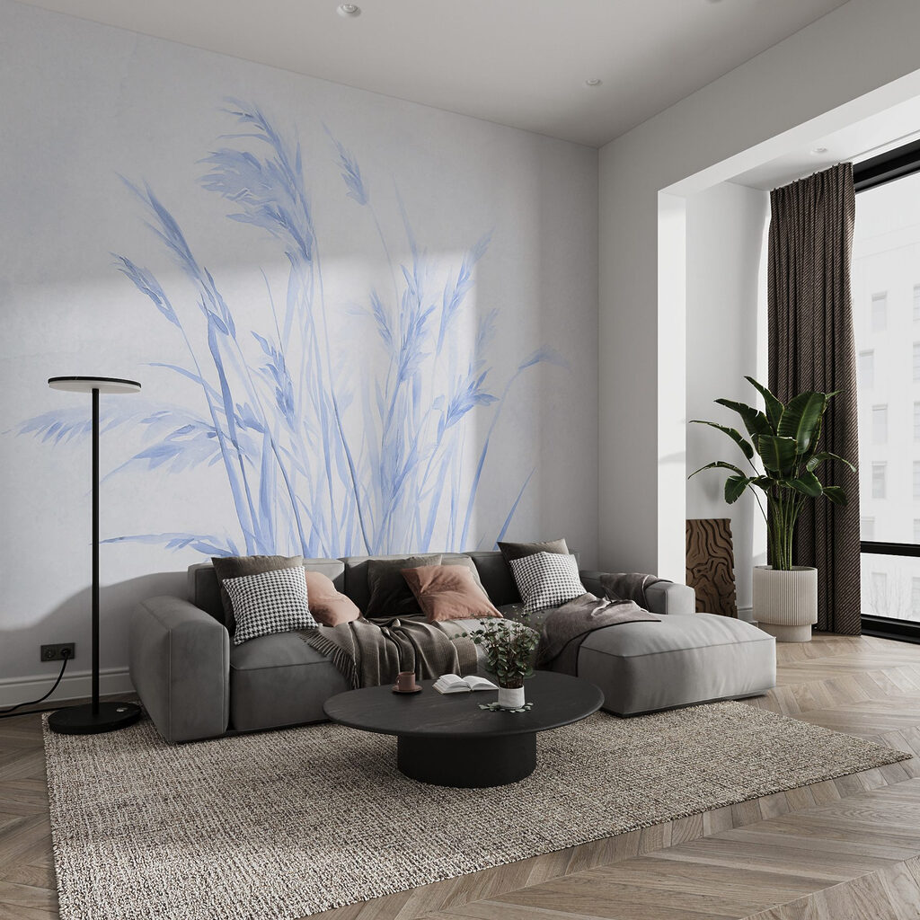 Delicate grasses in soft hues