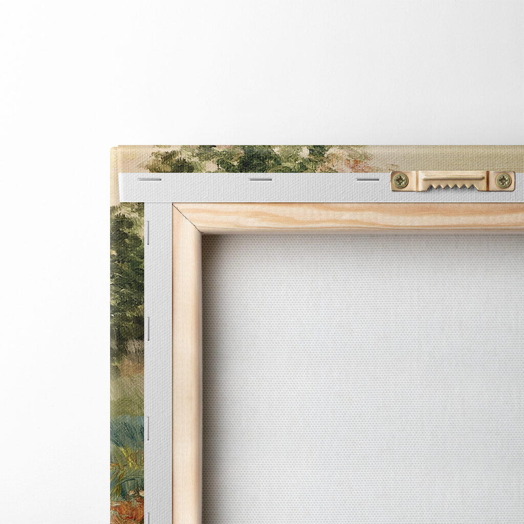 Painting of a field of flowers Painting of a field of flowers