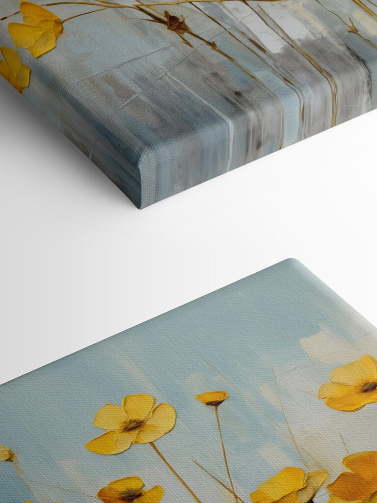 Painting of yellow flowers