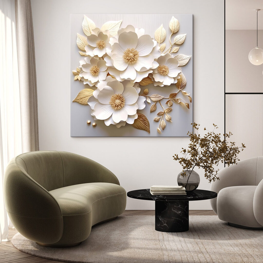 Elegant floral arrangement in soft tones