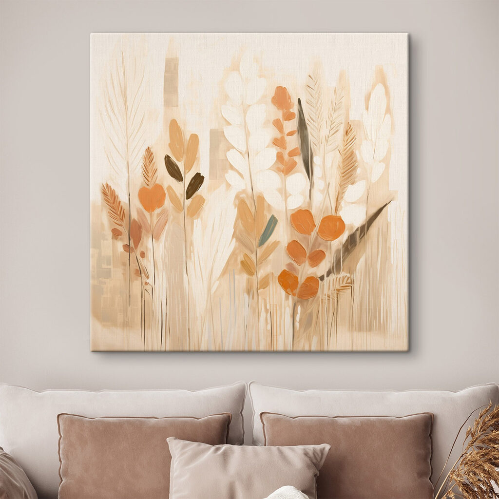 Painting of plants with leaves Painting of plants with leaves