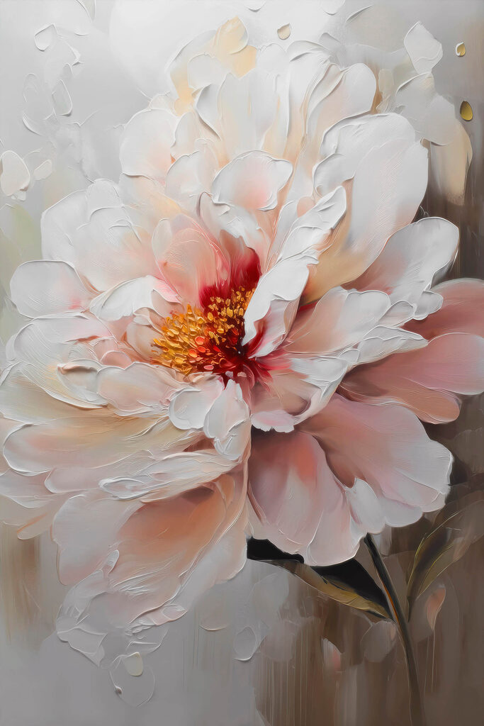 Delicate petals in soft hues