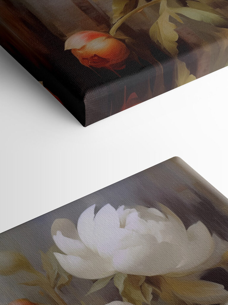 Painting of white flowers