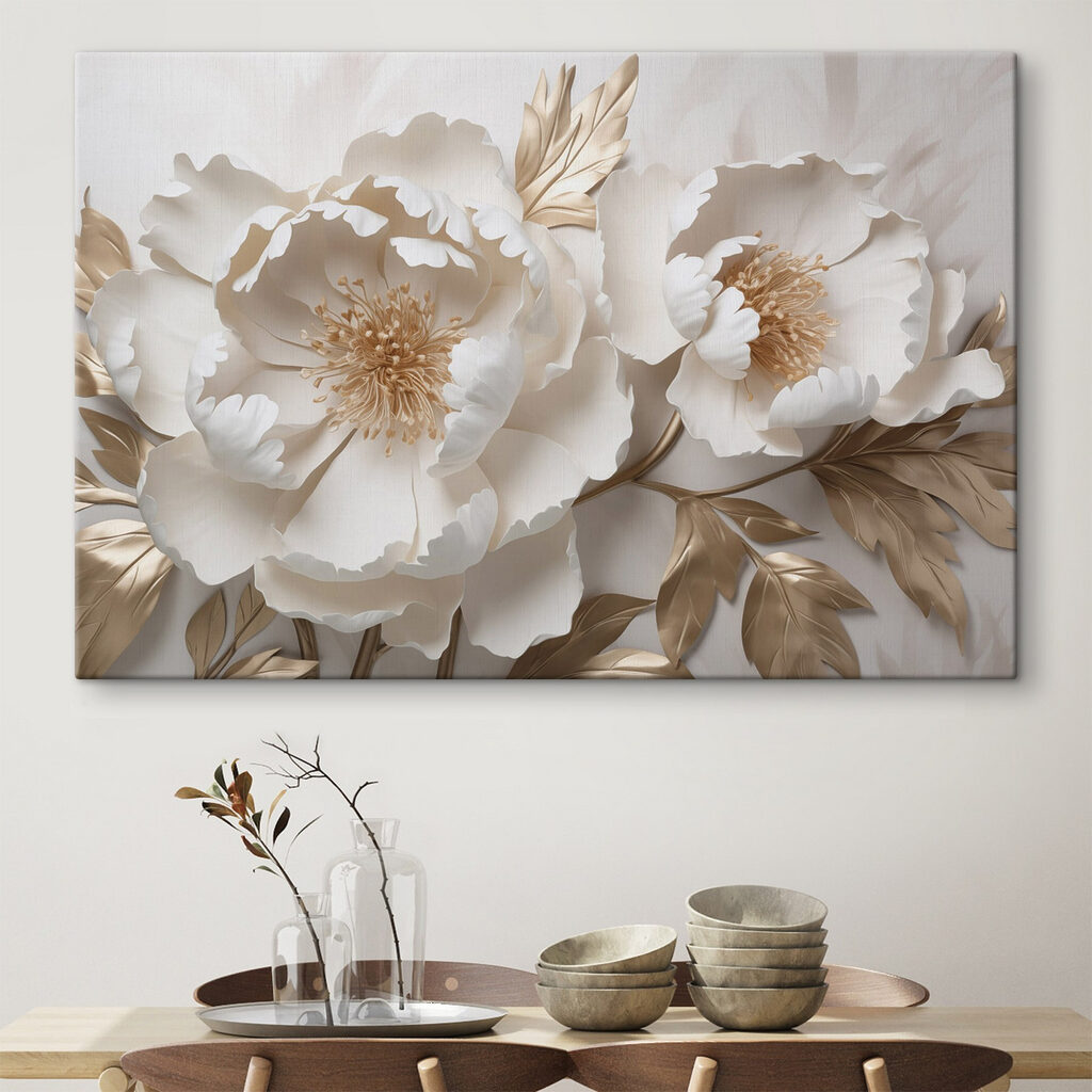 Delicate blooms in soft colors