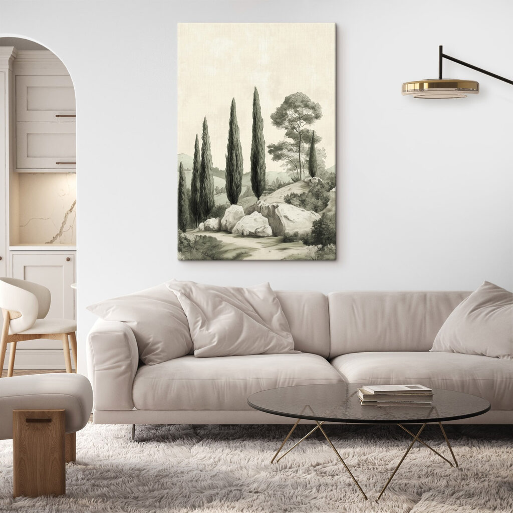 Group of trees on a hill