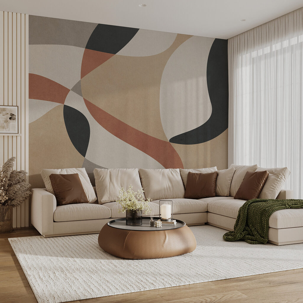 Pattern of colorful shapes