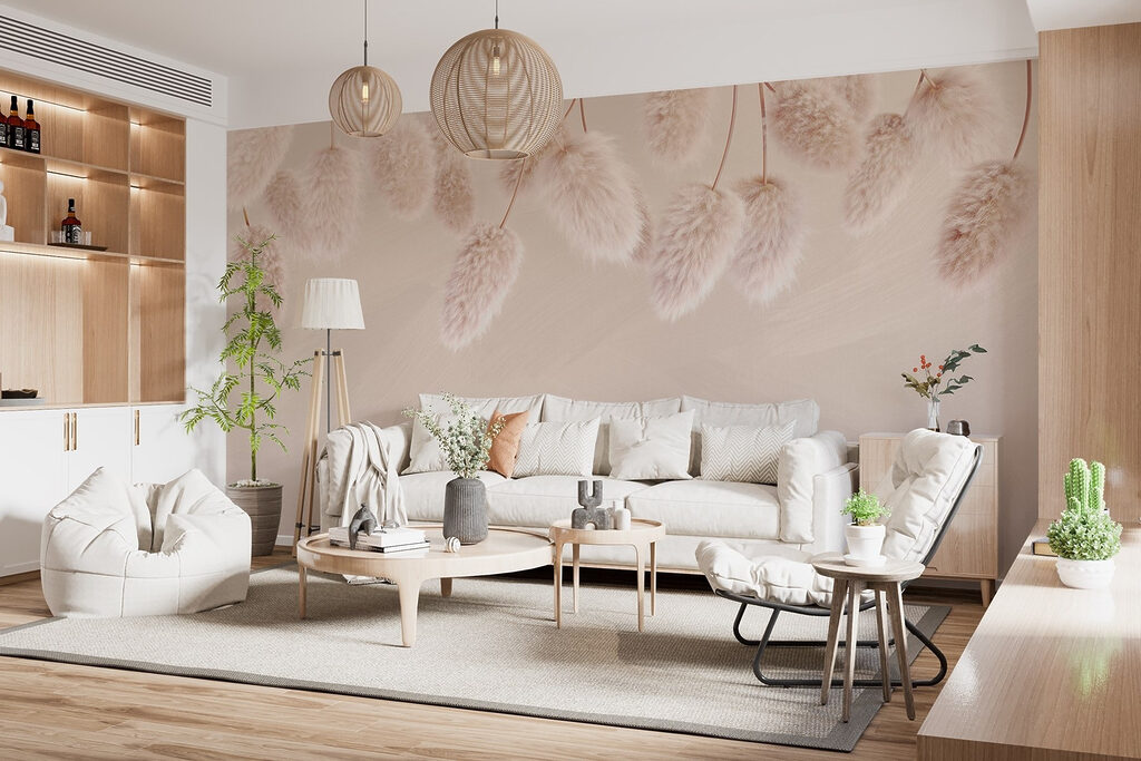 Group of fluffy flowers