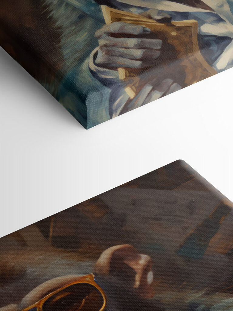 A monkey wearing sunglasses and a suit