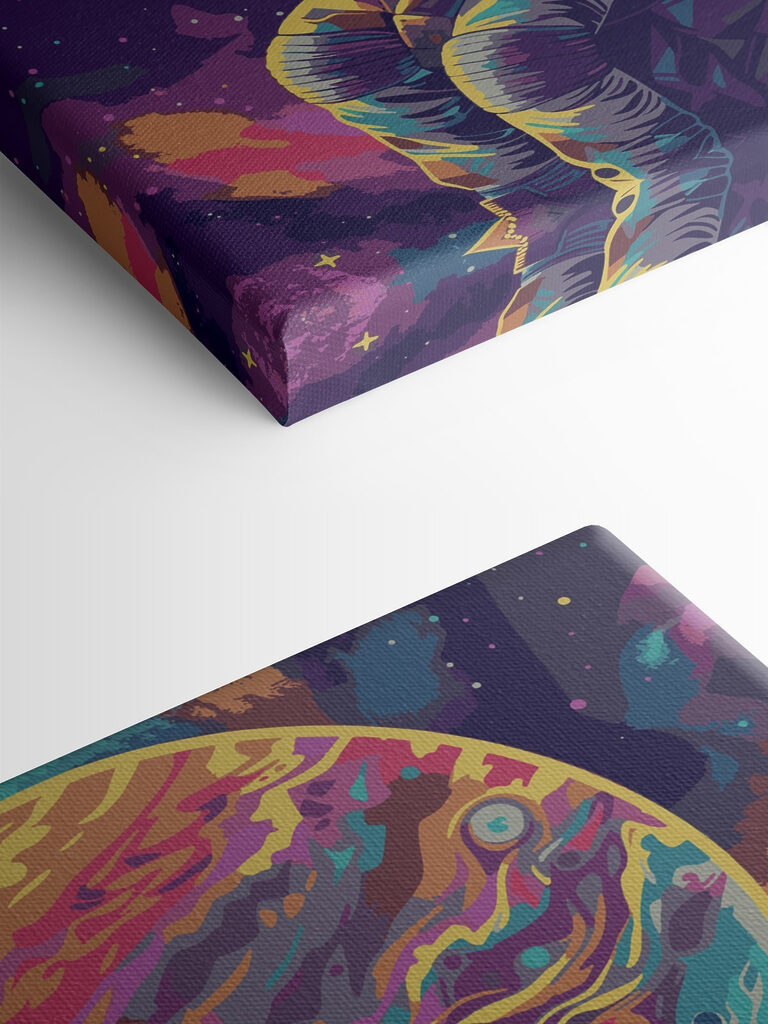 An astronaut in space